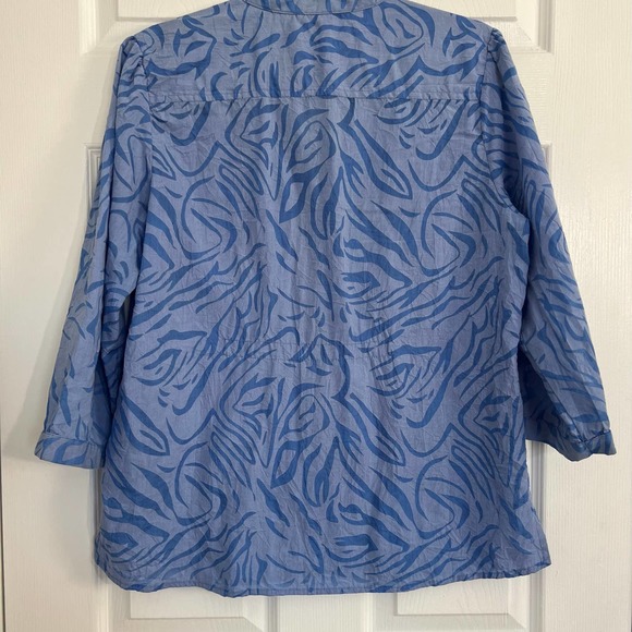 KIM ROGERS WOMEN'S 3/4 SLEEVE SHIRT SIZE LARGE - Picture 5 of 5